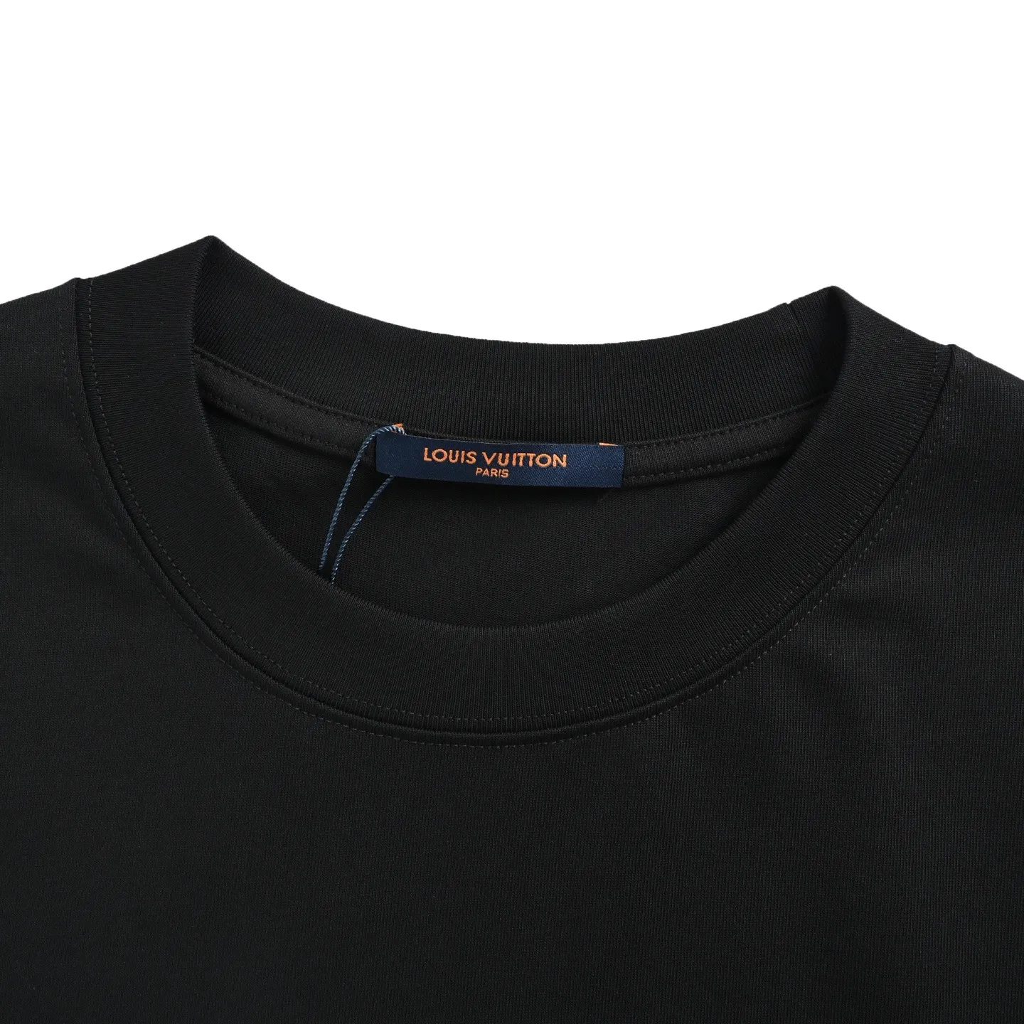 Louis Vuitton/Louis Vuitton 26ss signature letter embroidered short sleeves